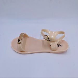 Rubi shoes Nude Jelly sandals NWT new with tags metal detail women size EU 35